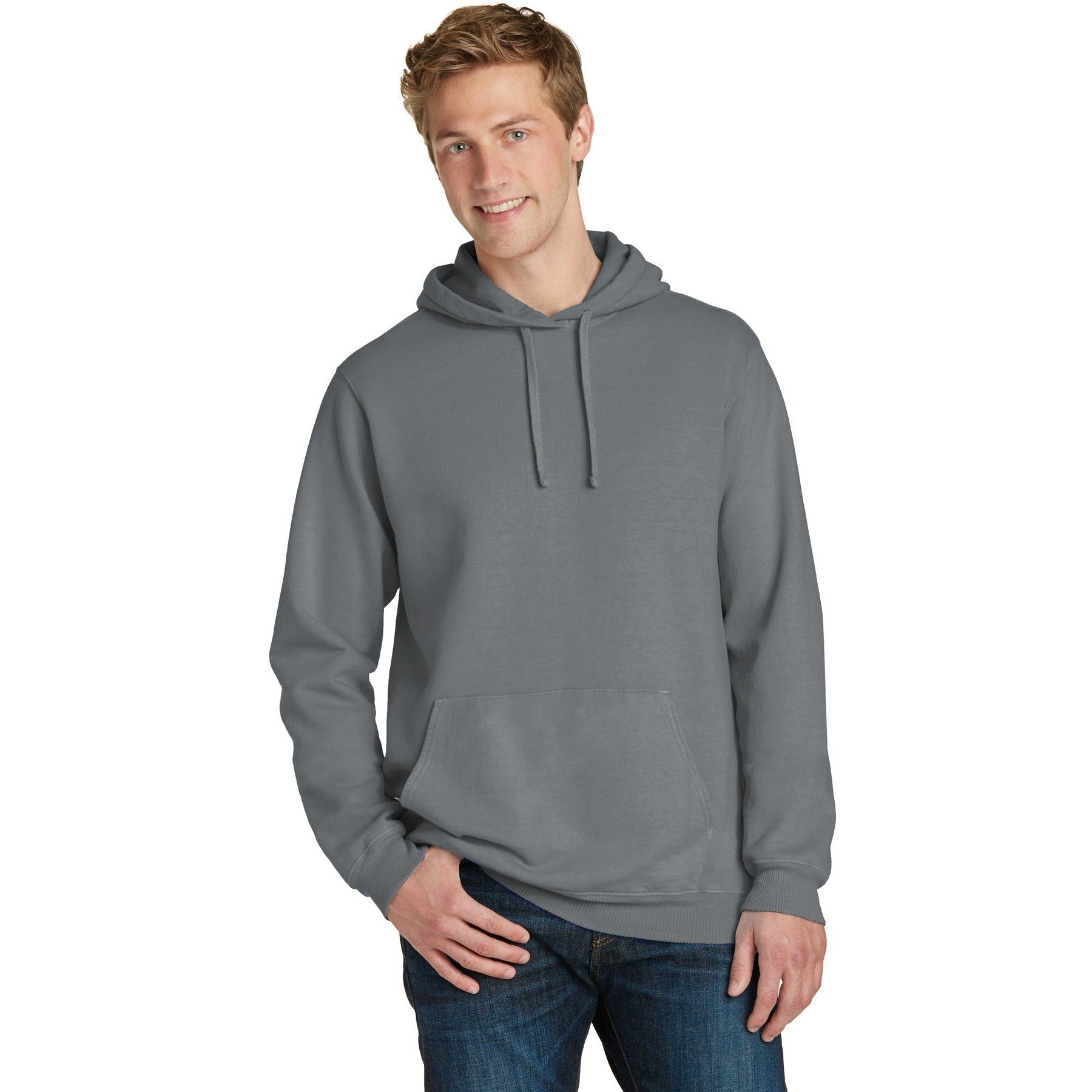 Port & Company-Port & Company® Beach Wash® Garment-Dyed Pullover Hooded Sweatshirt. PC098H-MedTech-11